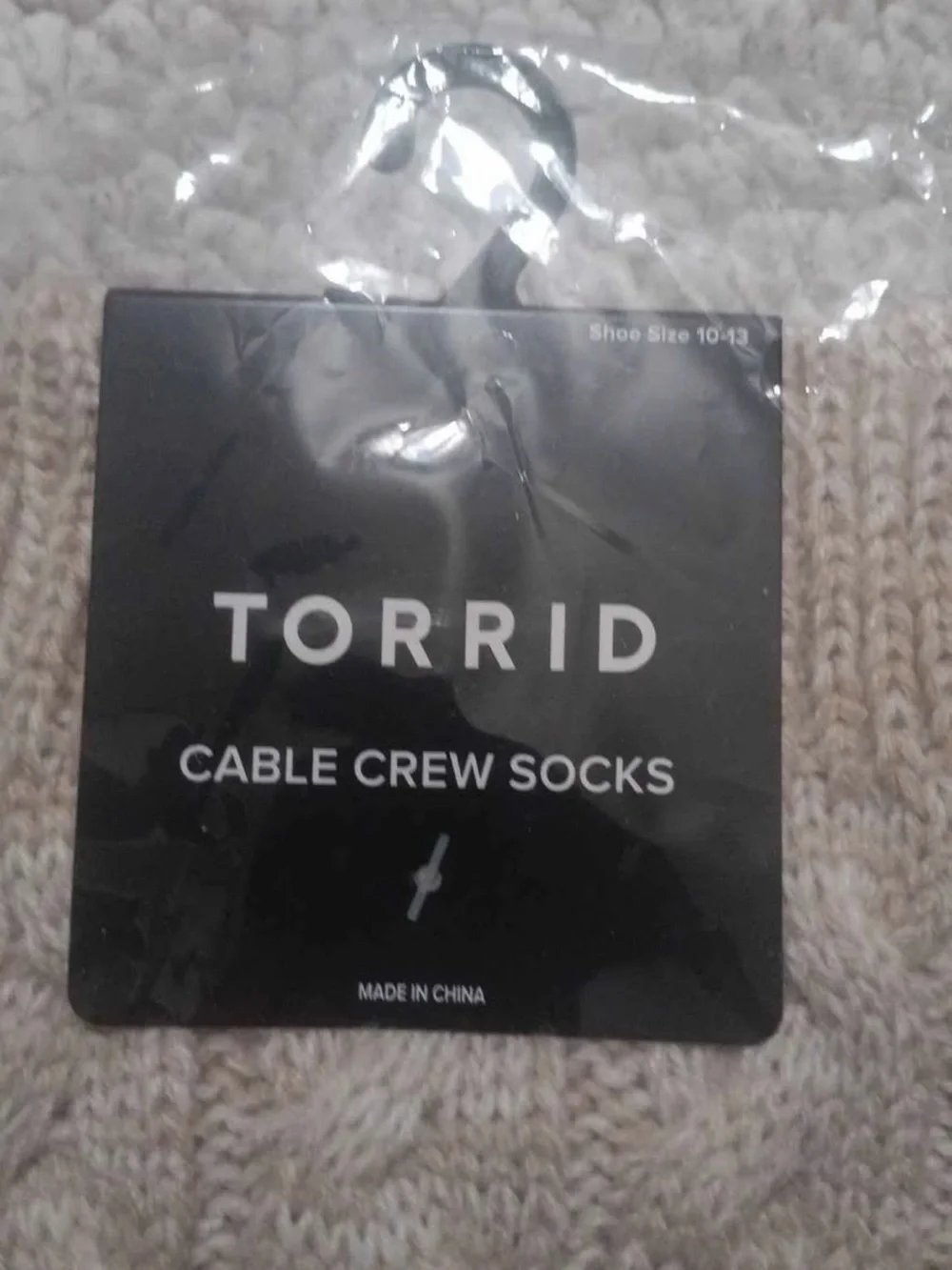 Socks - Cable Crew